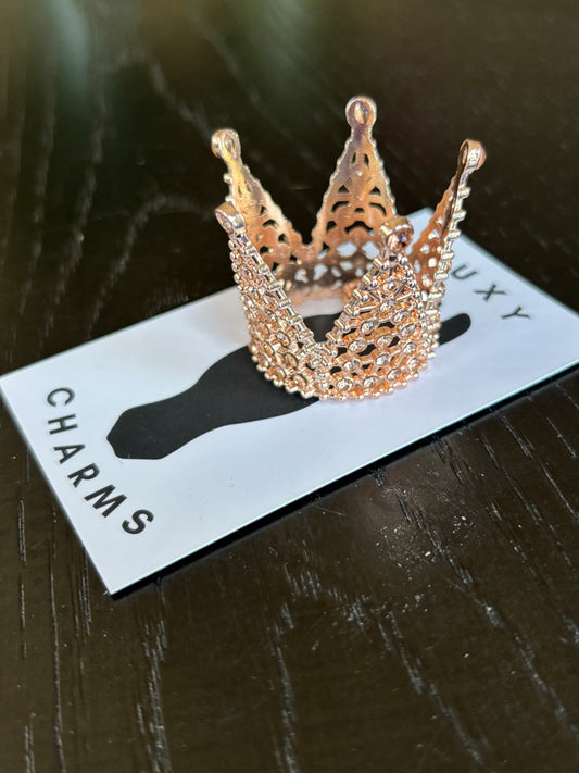 Rose Gold Extra Bling Forelock Crown