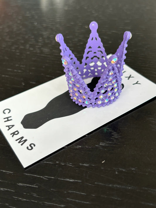 Large Purple Bling Forelock Crown