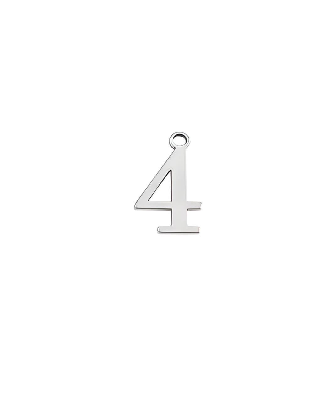 Silver Number Four (4)