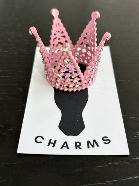 Large Pink Bling Forelock Crown