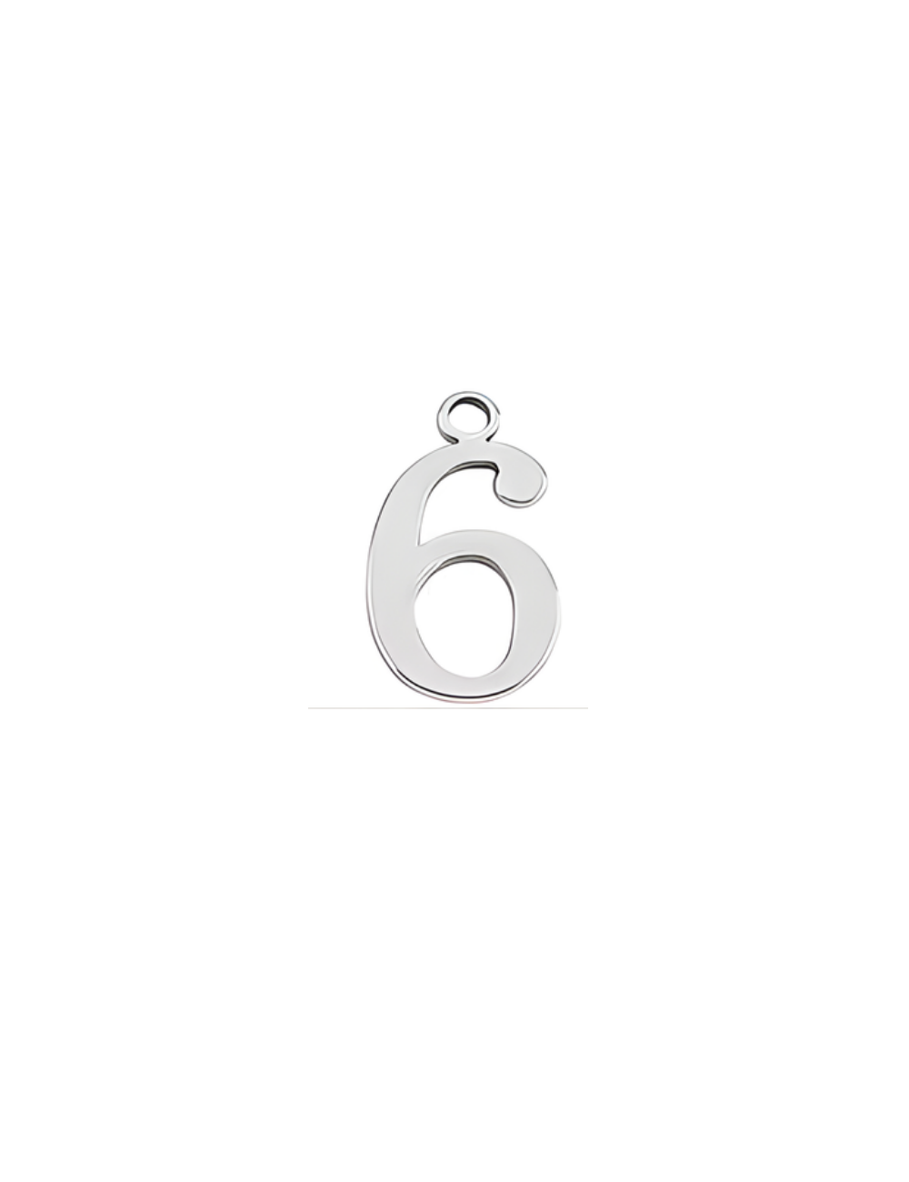 Silver Number Six (6)
