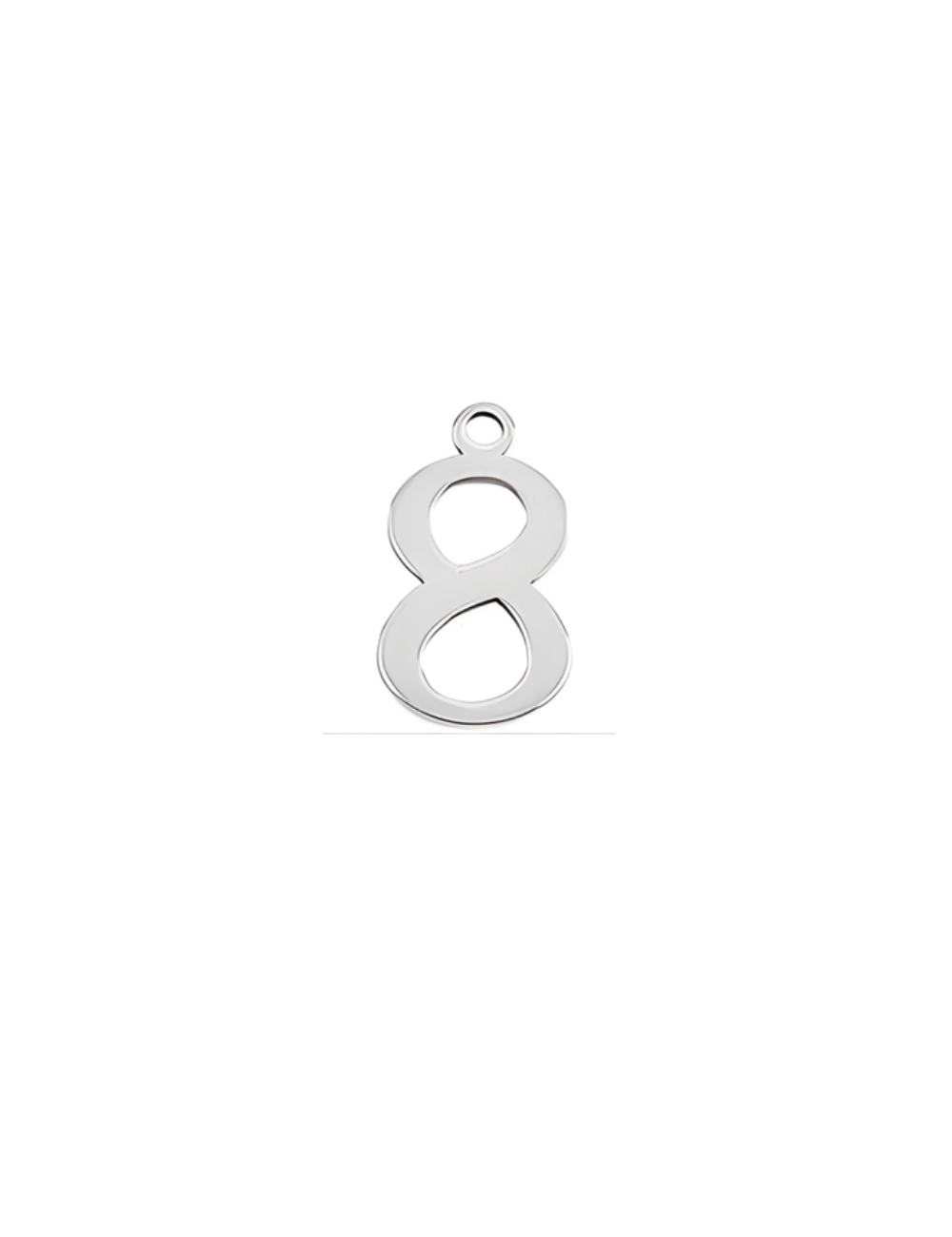 Silver Number Eight (8)