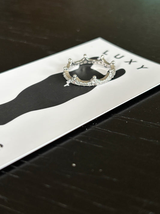 Minimalist Bling Forelock Crown in Silver