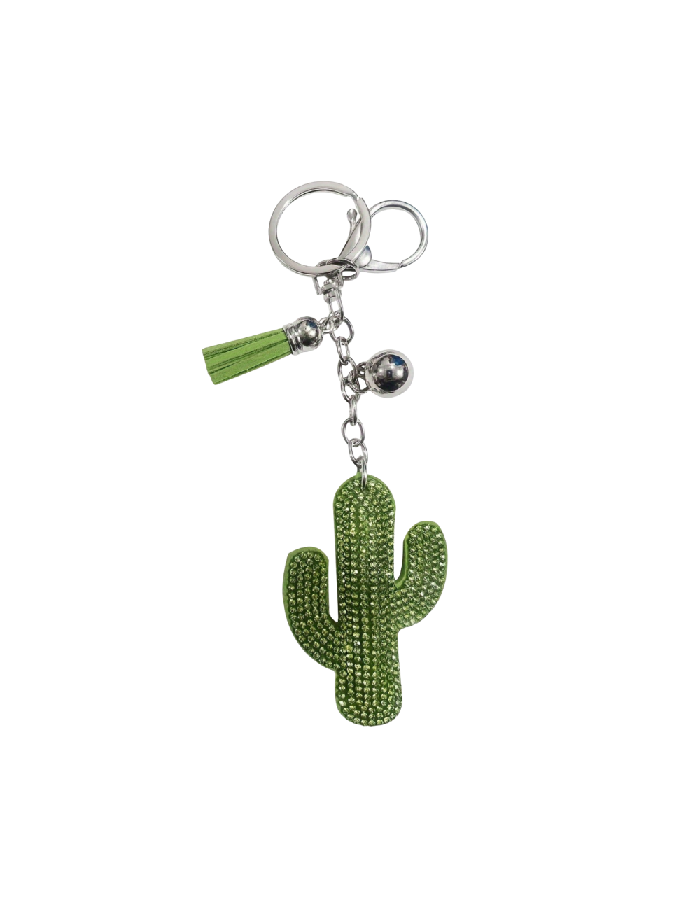 Bling Cactus Bag Charm