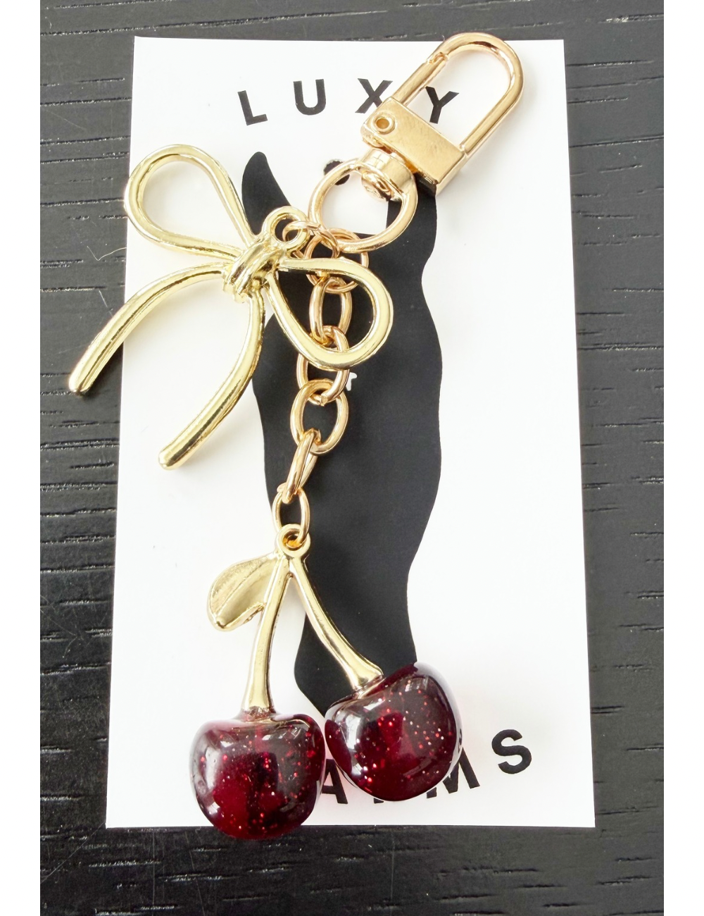 Mini Cherries Cherry bag charm