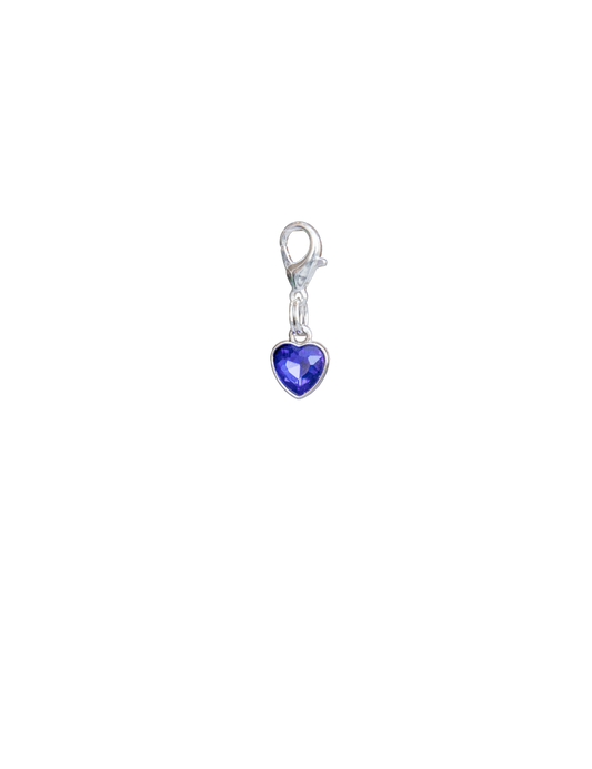 Heart Gemstones (Silver Clip)