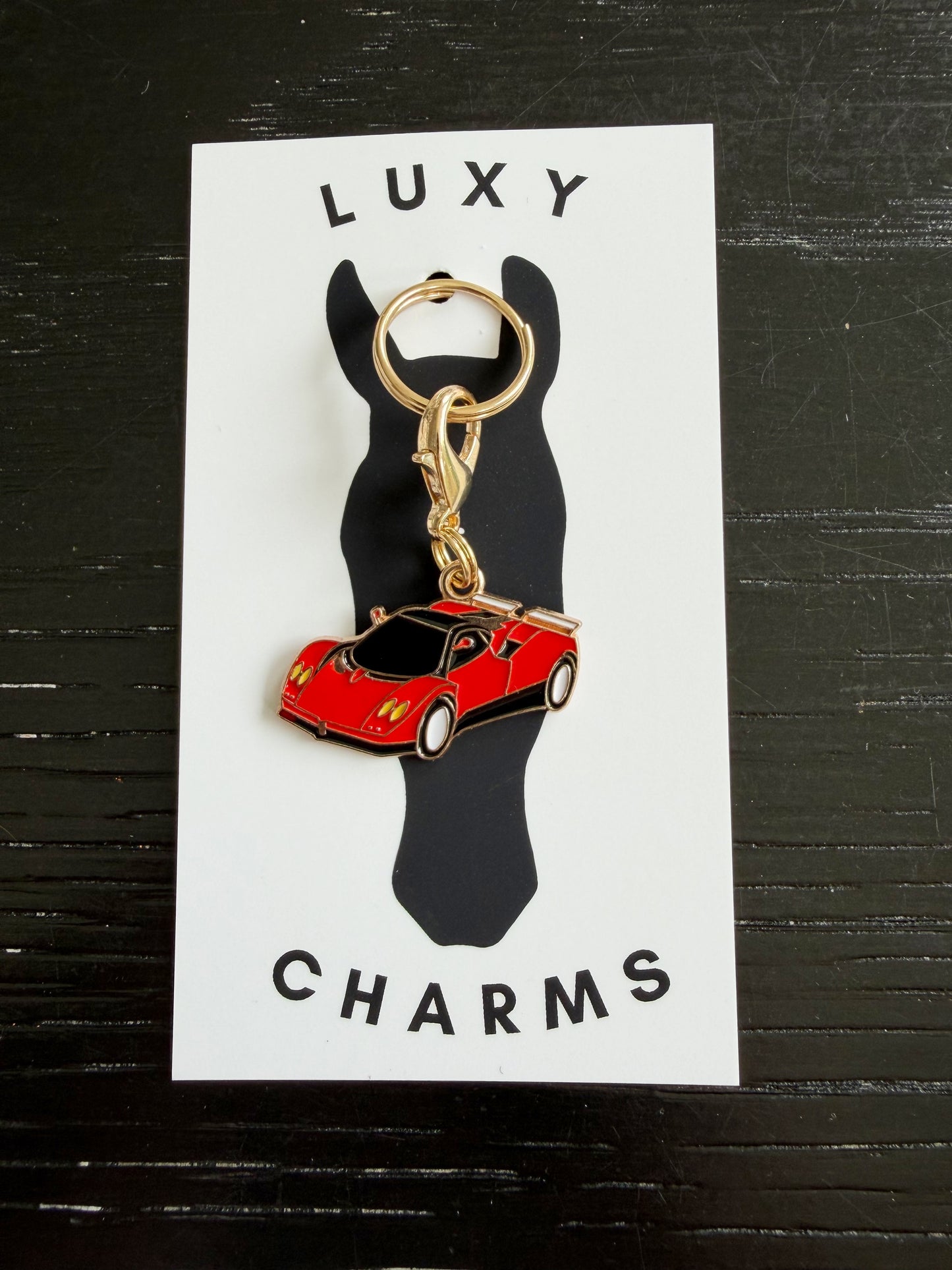 Little Red Race car charm