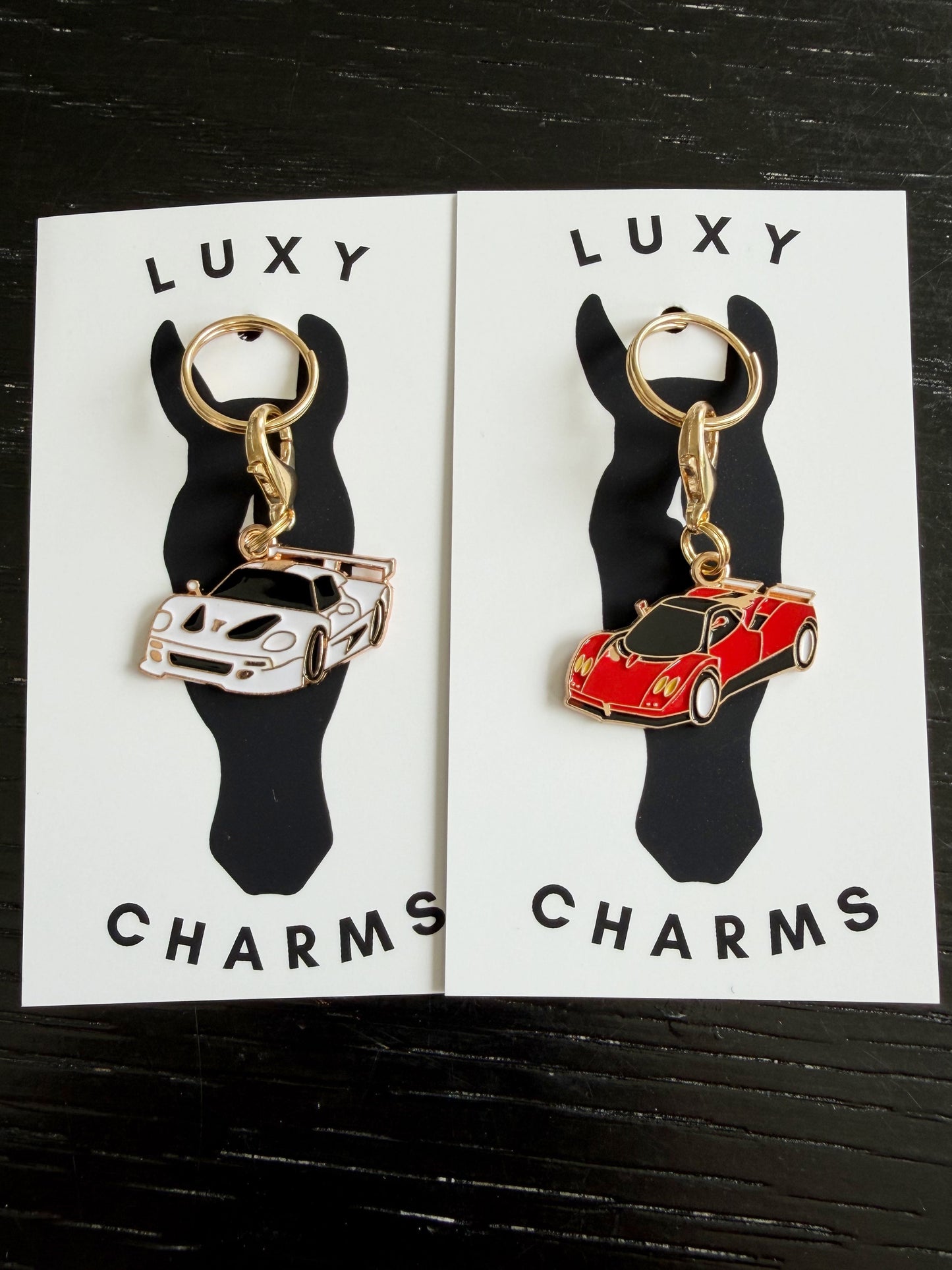 Little Red Race car charm