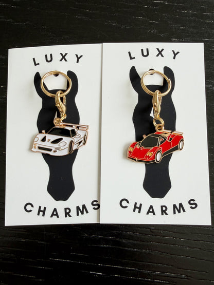 Little Red Race car charm