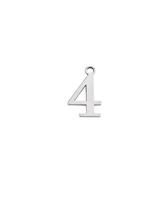 Silver Number Four (4)