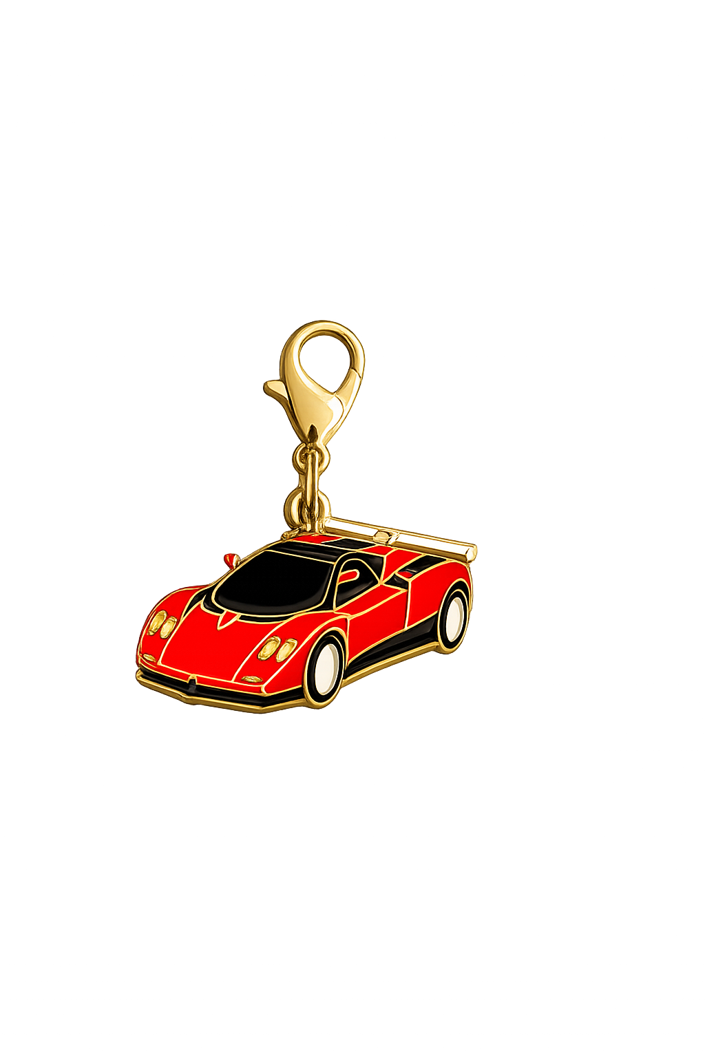 Little Red Race car charm