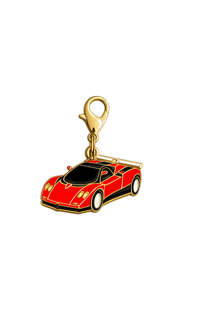 Little Red Race car charm