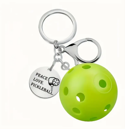 Peace Love Pickleball Charm