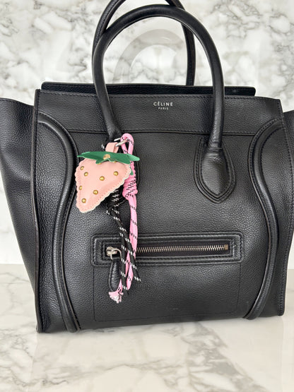 Pink Strawberry Fields Bag charm