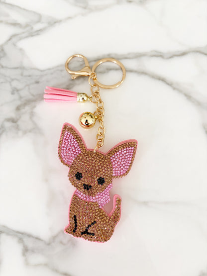 Bling Chihuahua Bag Charm