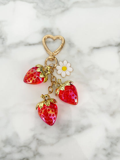 Strawberry Kisses Bag Charm