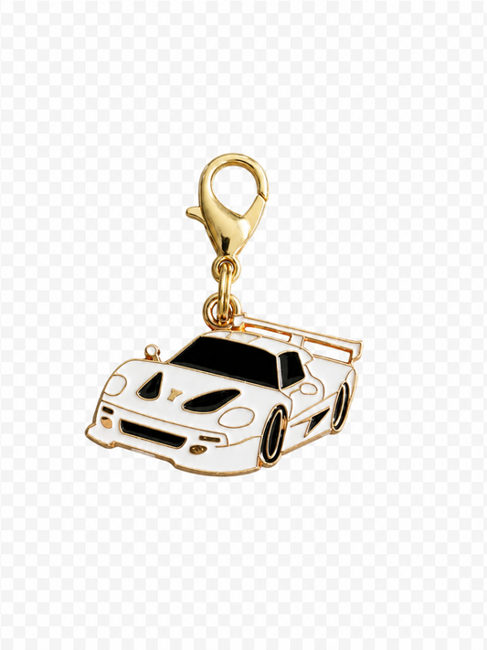 Little White Race Car
