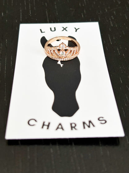 Micro Mini Rose Gold Bling Tiara