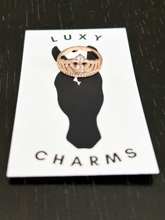 Micro Mini Rose Gold Bling Tiara