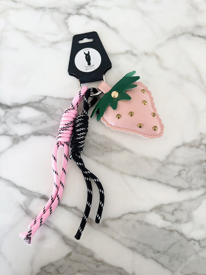 Pink Strawberry Fields Bag charm