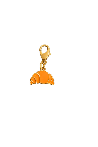 Golden Croissant Charm
