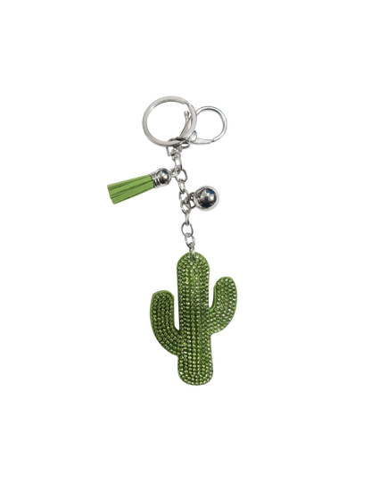 Bling Cactus Bag Charm