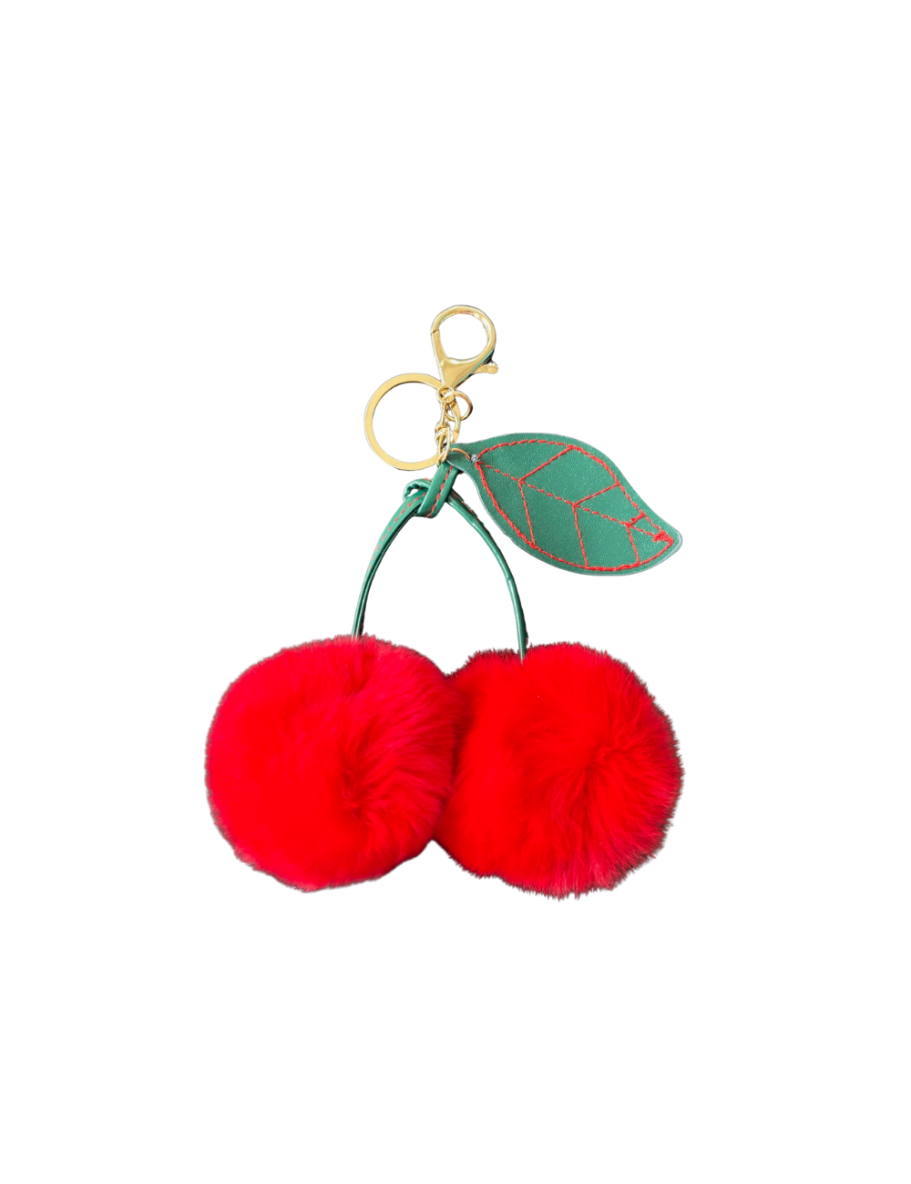 Fluffy Cherries Bag Charm