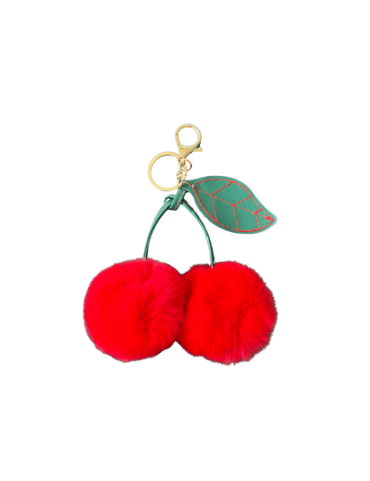 Fluffy Cherries Bag Charm