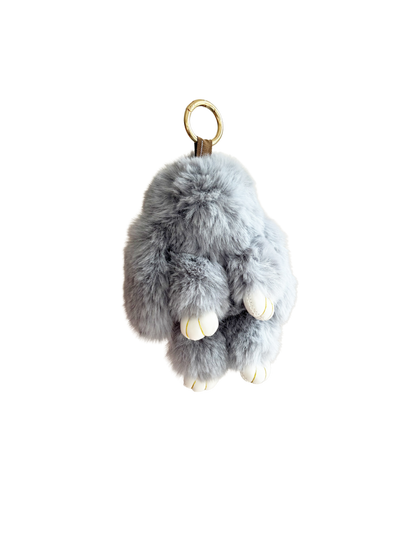 Big Fluffy Bunny Bag Charm