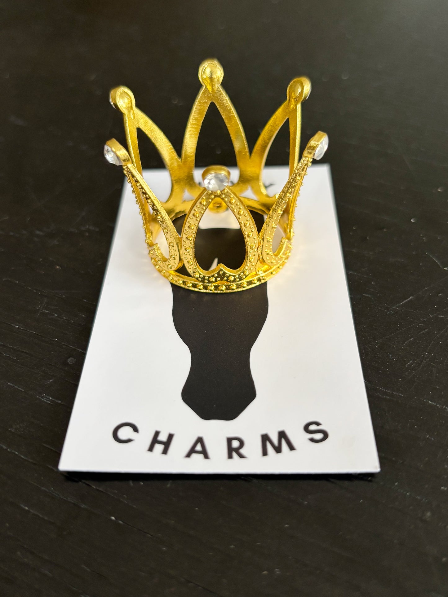 Large Gold Heart Forelock Crown