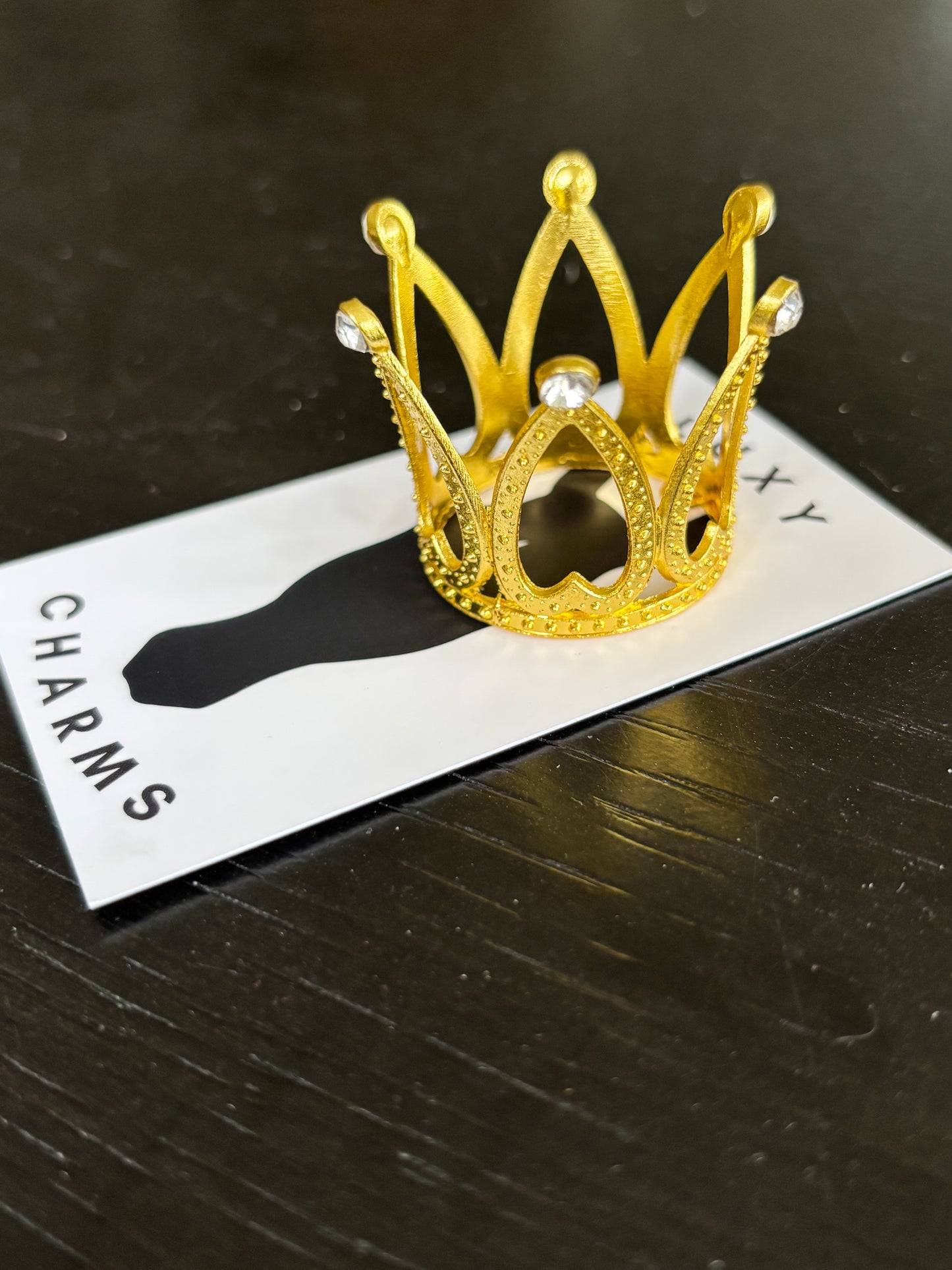 Large Gold Heart Forelock Crown