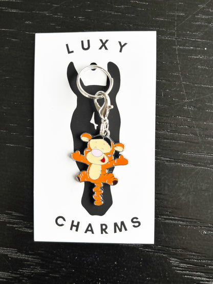 Bouncing Tigger Silver Enamel