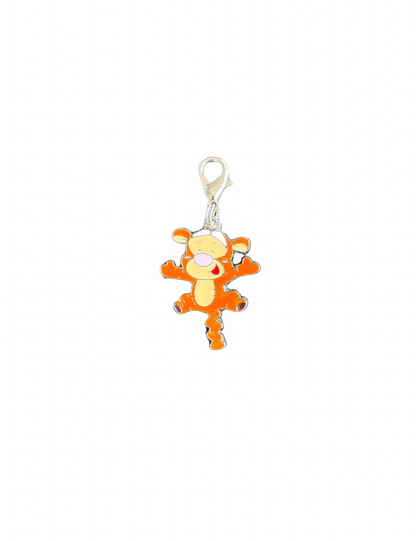 Bouncing Tigger Silver Enamel