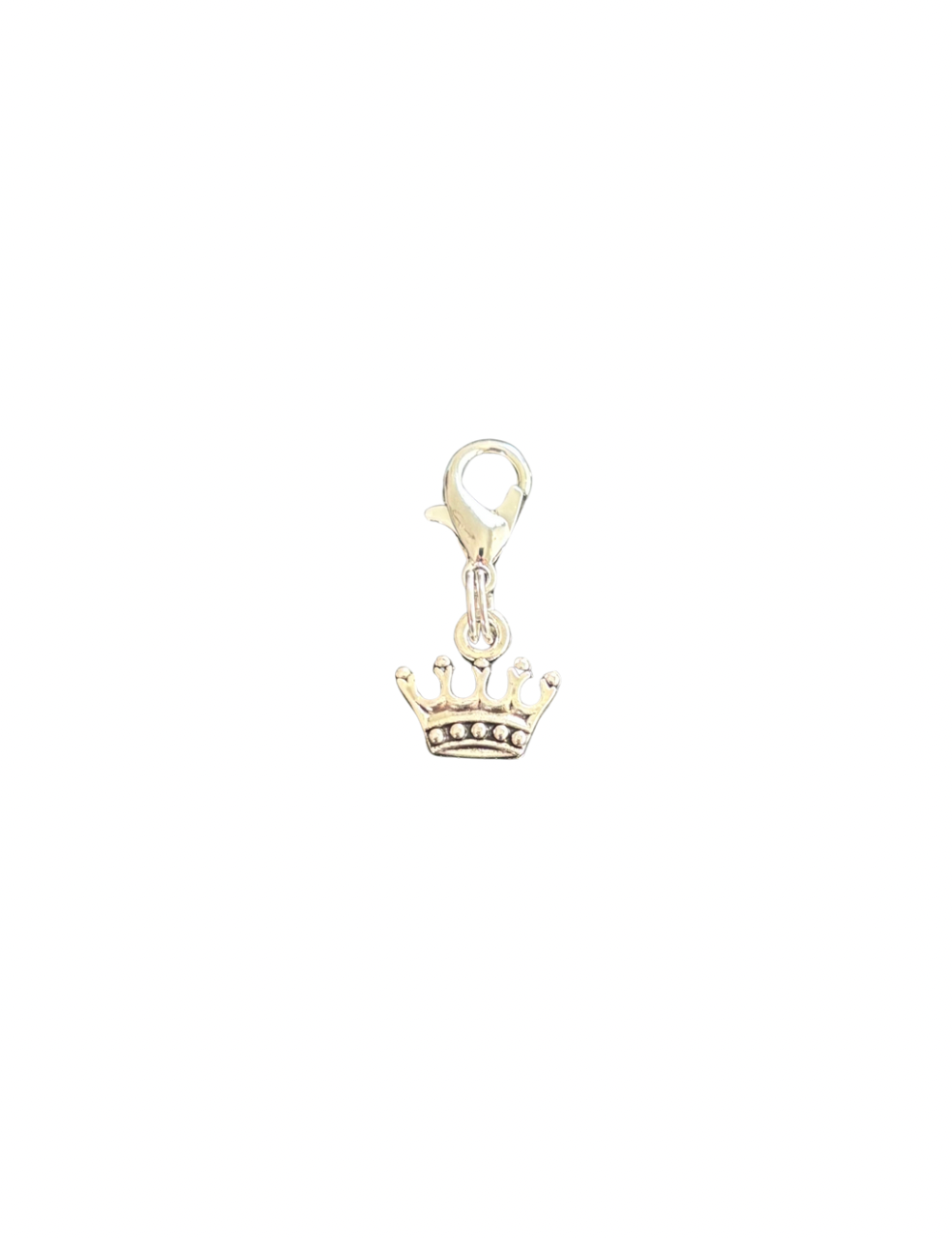 Silver crown bridle charm