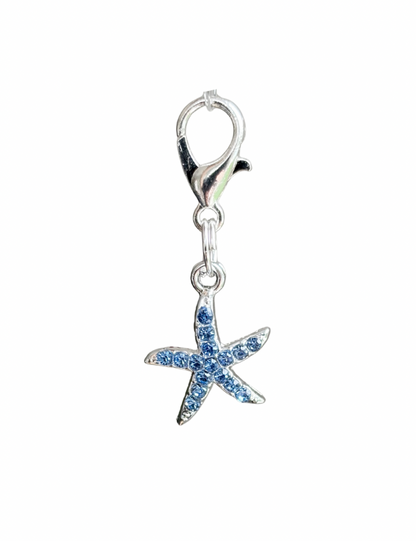 Rhinestone Starfish  - Blue or Pink