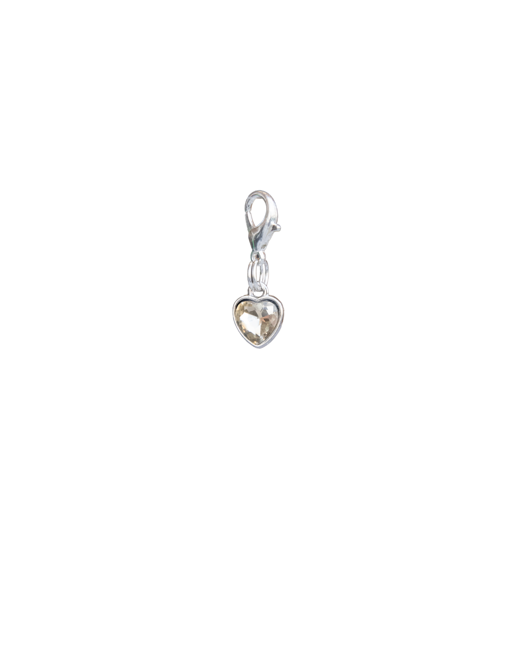 Heart Gemstones (Silver Clip)
