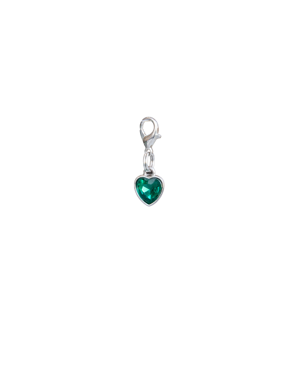Heart Gemstones (Silver Clip)