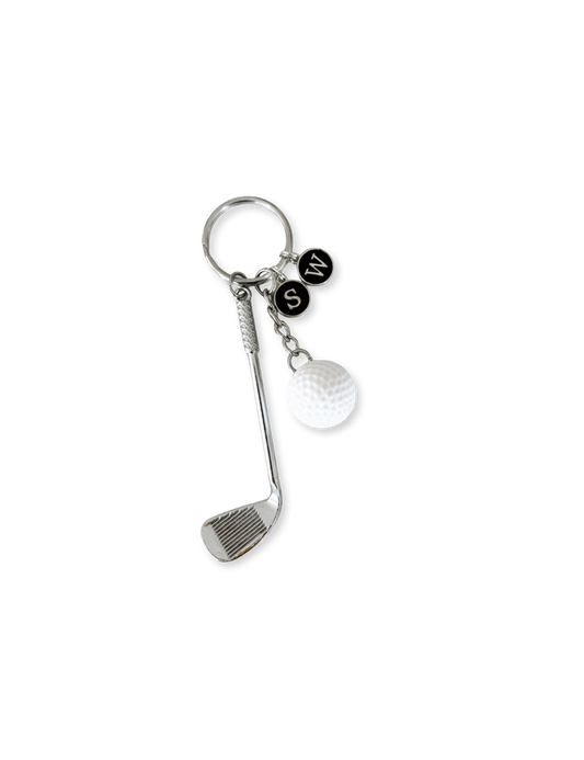 Golf Bag Charm with Initials