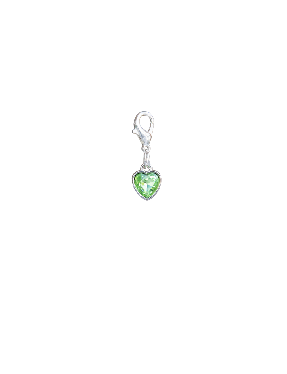 Heart Gemstones (Silver Clip)