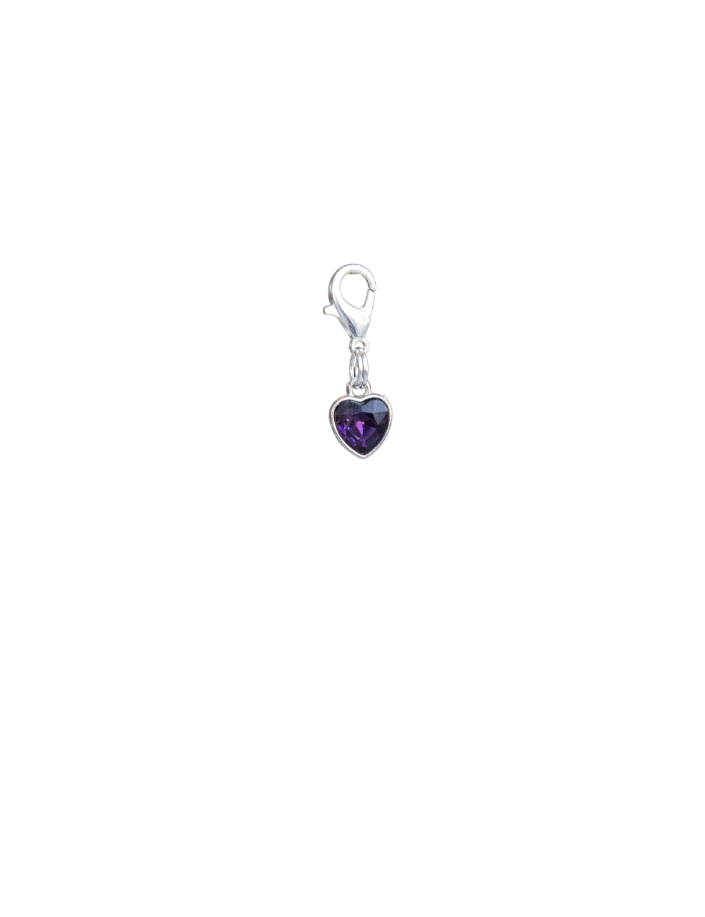 Heart Gemstones (Silver Clip)