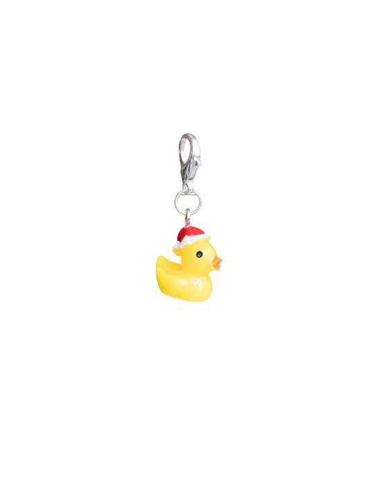 Yellow Duck with Santa Hat